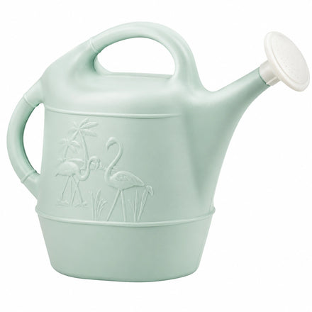 Arrosoir décoratif 10L vert menthe motif flamant