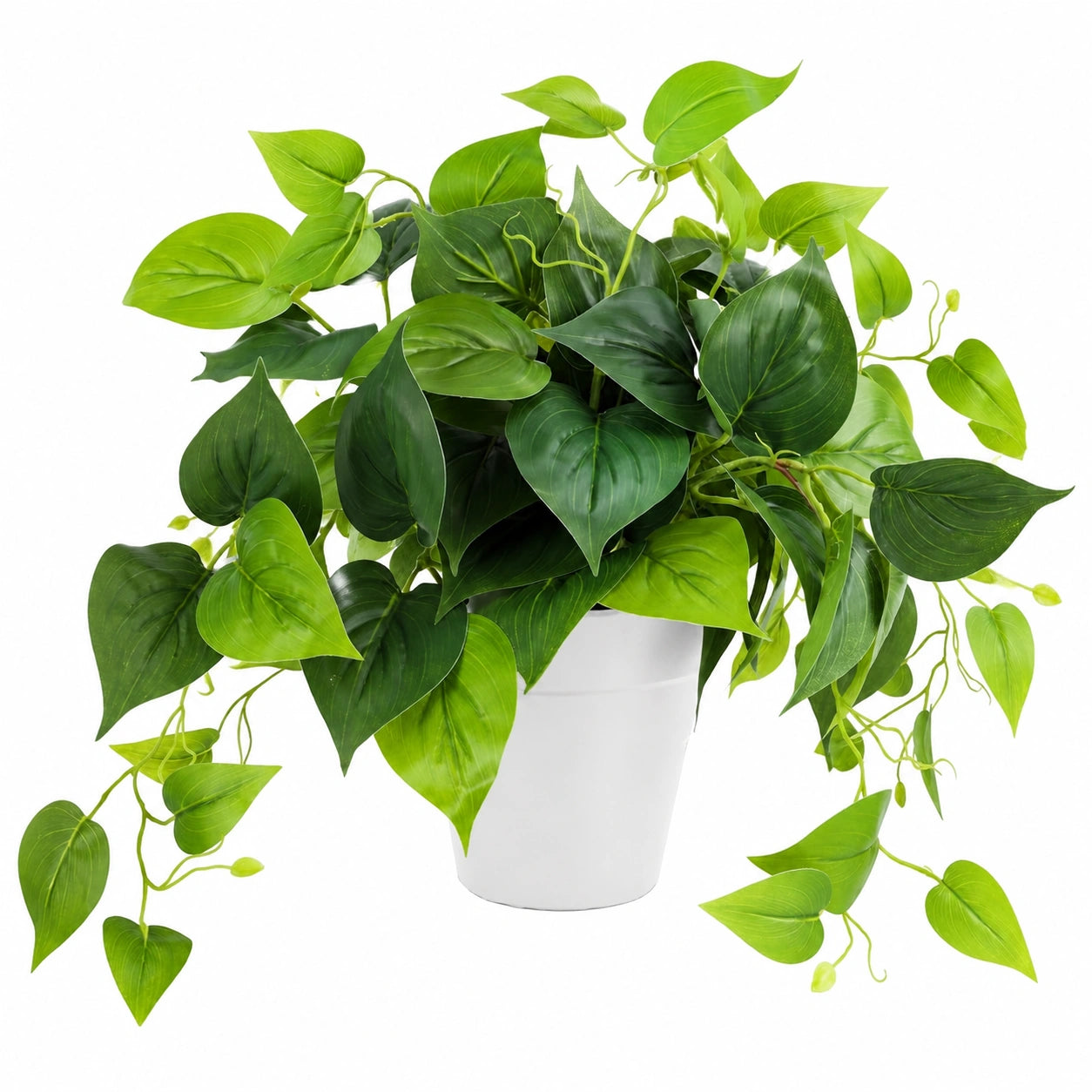 Plante verte artificielle avec pot pour décoration intérieure