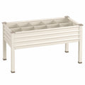Jardinière Surélevée Beige avec Drainage Intégré