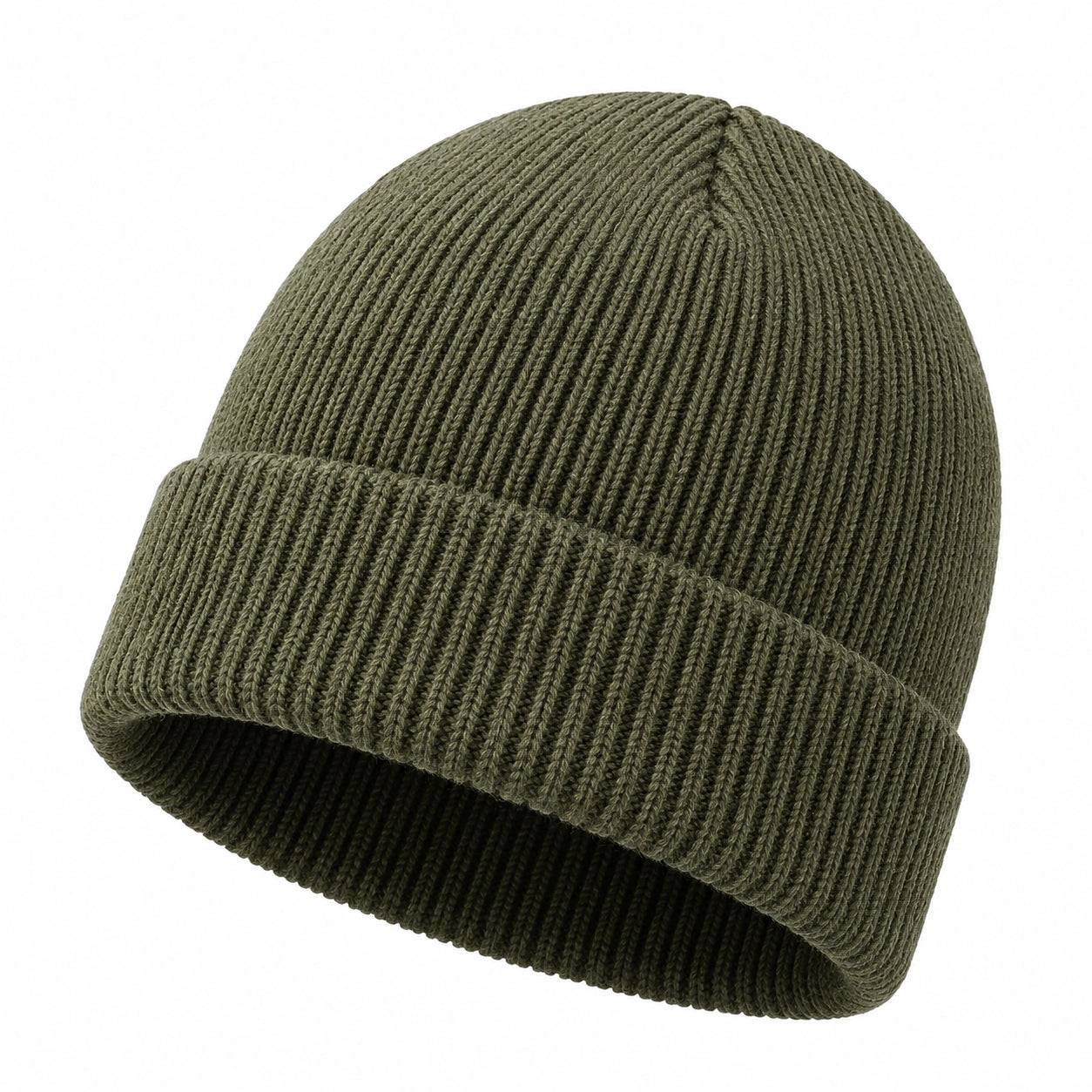Bonnet en Tricot Vert pour l'Hiver