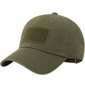 Casquette de baseball tactique verte avec velcro