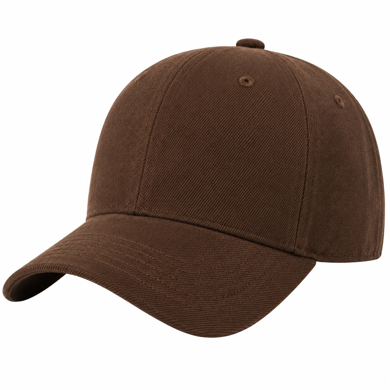 Casquette de baseball marron unisexe avec sangle réglable