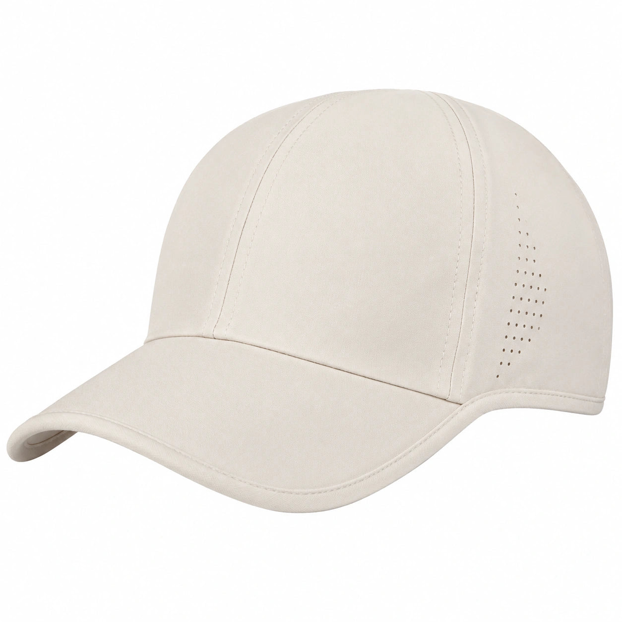 Casquette beige avec ventilation et ajustement personnalisable