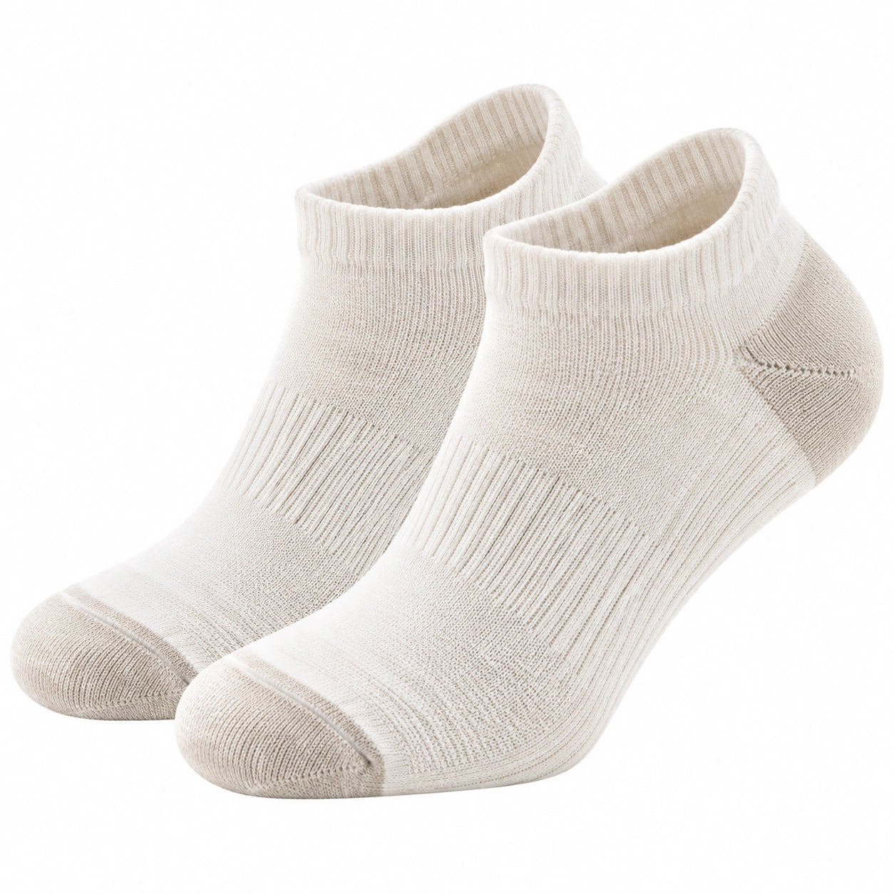 Chaussettes courtes beige confortables