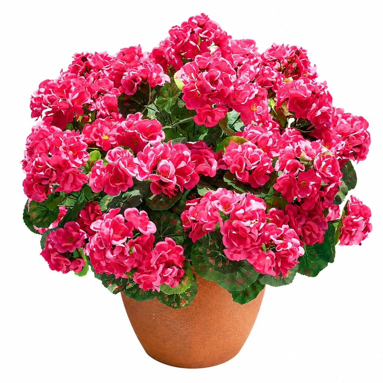 Géranium Artificiel en Pot Rose, 45 cm